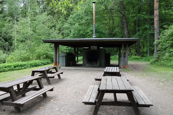 recreation center with barbecue area