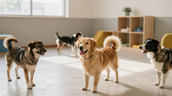 dog daycare playroom