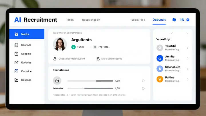 AI recruitment dashboard interface