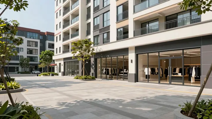 retail space ground floor residential complex