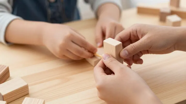wooden children toys crafting process