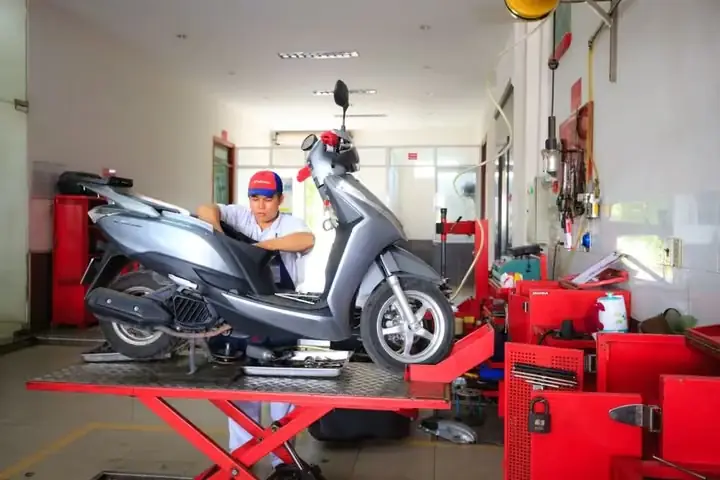 electric scooter repair workshop