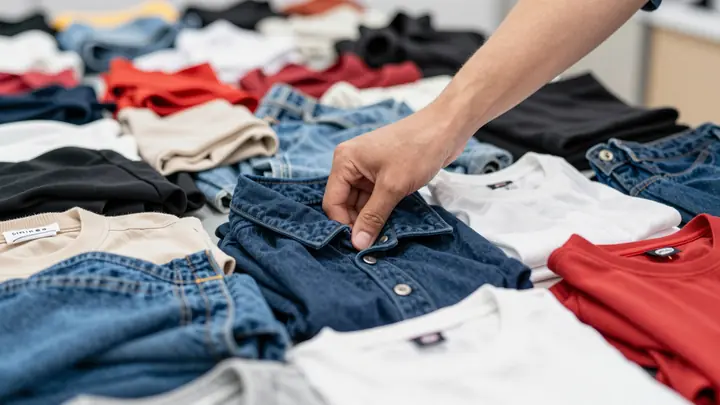 second hand clothes sorting