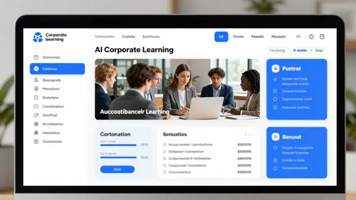 AI corporate learning platform dashboard
