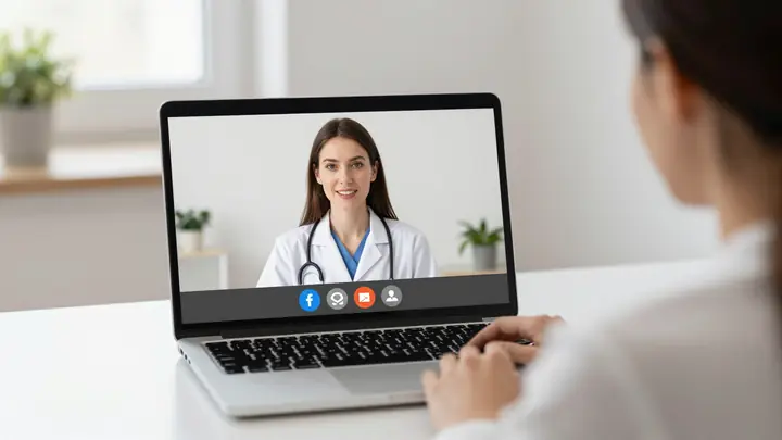 telemedicine video consultation doctor patient