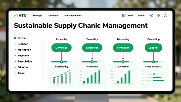 sustainable supply chain management dashboard