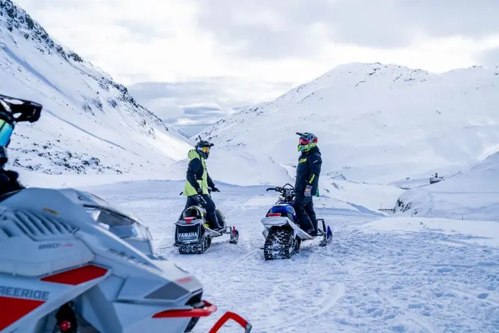snowmobile mountain tour