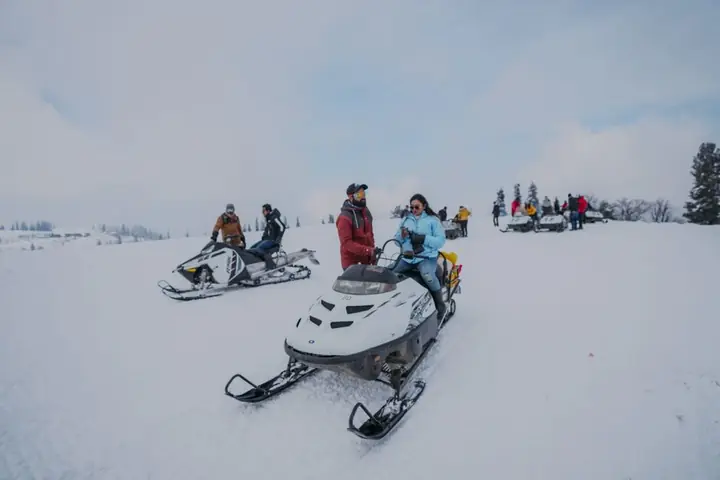 snowmobile rental winter