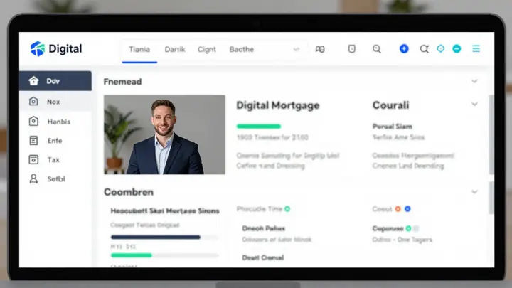 digital mortgage platform dashboard