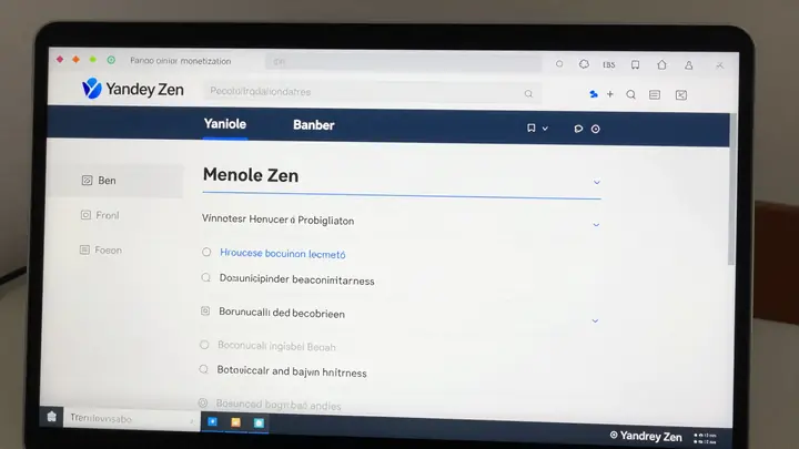 Yandex Zen monetization dashboard